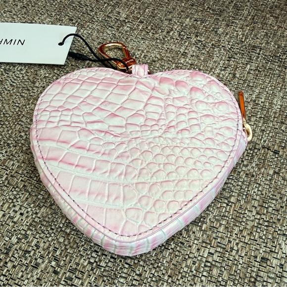❣️🆕Brahmin Heart Pouch Rose Water Melbourne Genuine Leather❣️ - Picture 4 of 5